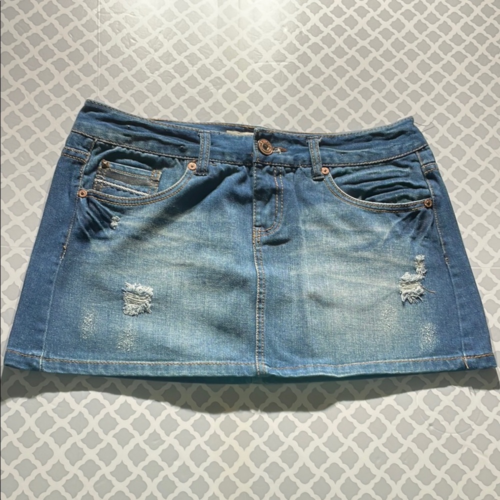 Denim Mini Skirt